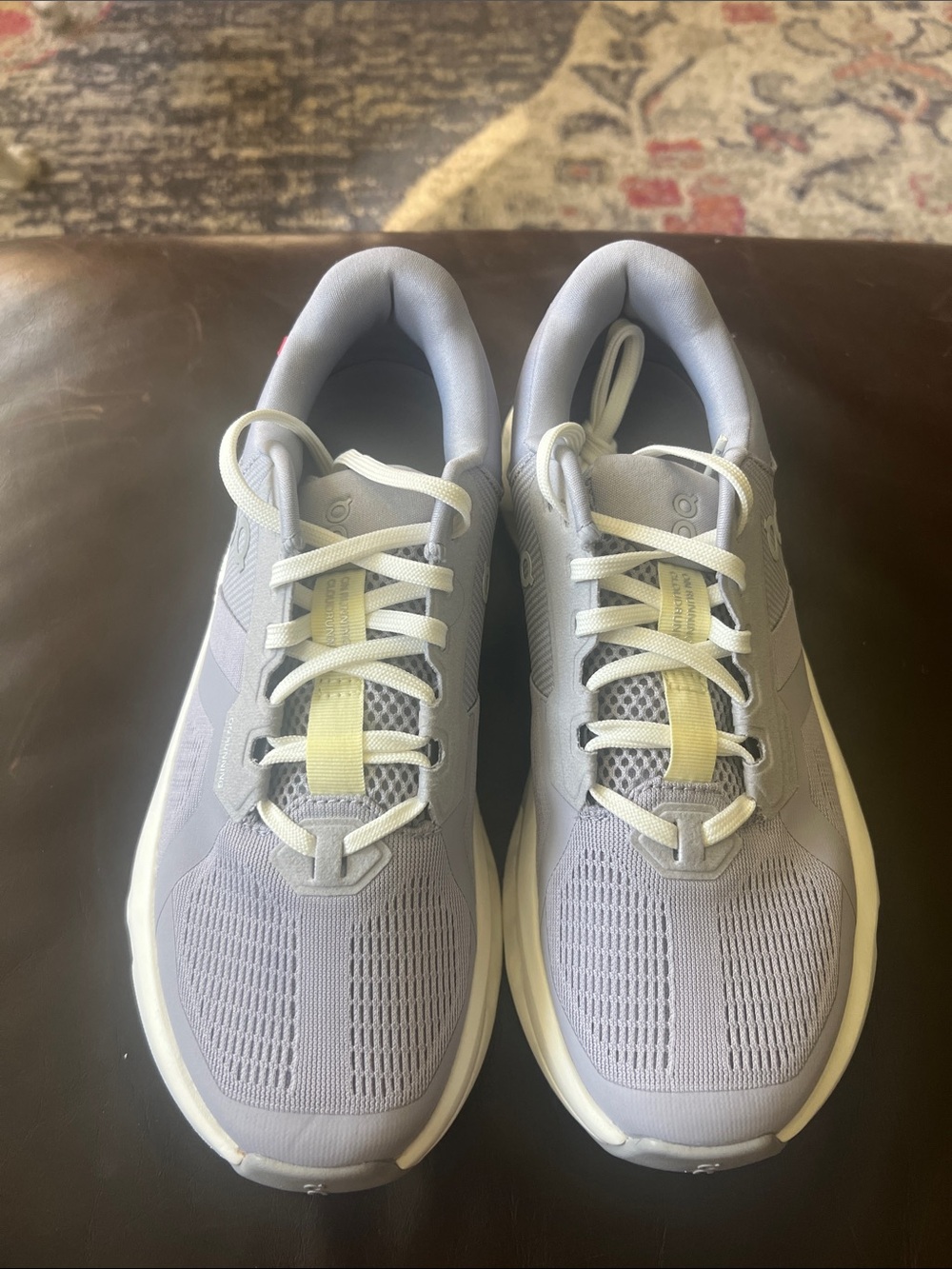 On Cloud Runner.  Light Lavender Cloudrunner Sneakers with Neutral Laces